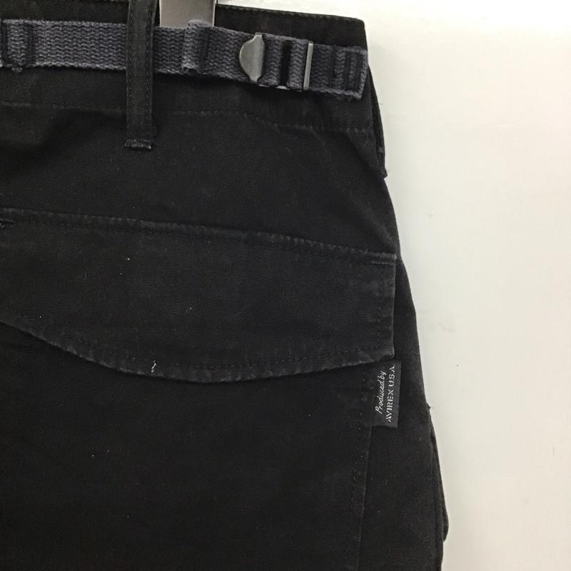 アヴィレックス AVIREX パンツ ワークパンツ、ペインターパンツ ワイドパンツ カジュアルパンツ ワークパンツ S 無地 黒 / ブラック /  メンズ USED 古着 中古 10146714