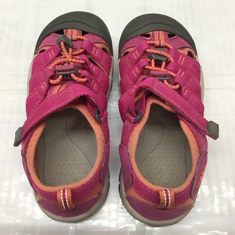 キーン KEEN シューズ シューズ 1014267 Newport H2 サンダル キッズ 20cm アウトドア 20.0cm ロゴ、文字 桃 / ピンク /  ガールズ USED 古着 中古 10115670