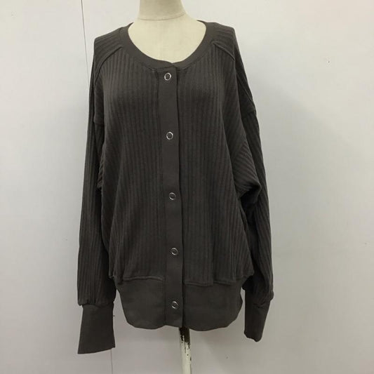 アングリッド Ungrid カーディガン 長袖 FREE 無地 チャコールグレー / チャコールグレー /  レディース USED 古着 中古 10117241