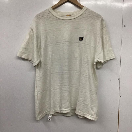 ヒューマンメード HUMAN MADE Tシャツ 半袖 半袖カットソー プリントTシャツ クルーネックカットソー L ロゴ、文字 白 / ホワイト /  メンズ USED 古着 中古 10137343