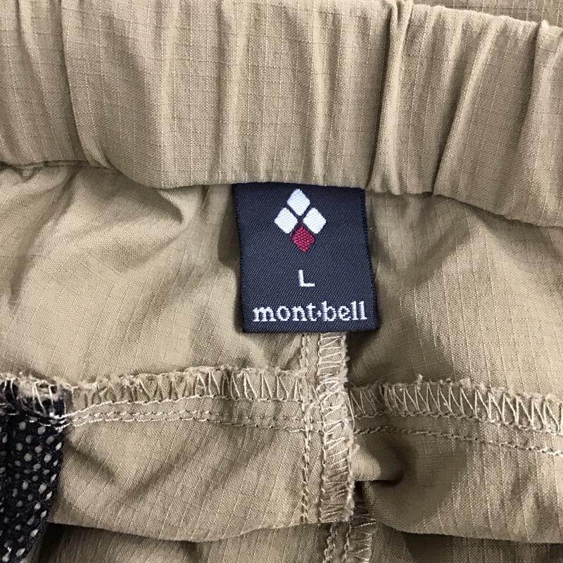 モンベル mont-bell ボトムス ボトムス 1105476 ストレッチO.D.ニッカ トレッキング用パンツ L ロゴ、文字 ベージュ / ベージュ /  レディース USED 古着 中古 10120414