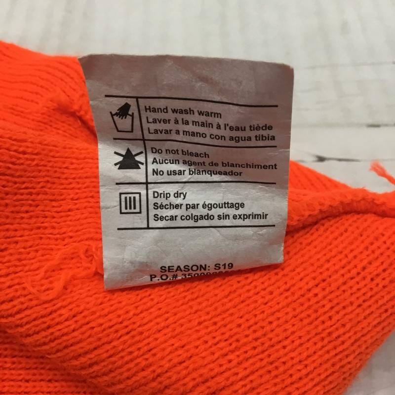 カーハート Carhartt 帽子 ニット帽 A18 BOG ワッチ ロゴ、文字 橙 / オレンジ /  メンズ USED 古着 中古 10113726