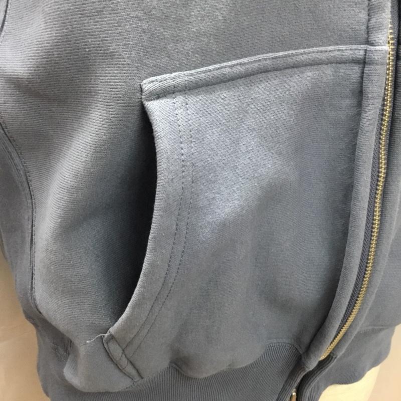 アイリーフィッシングクラブ IRIE FISHING CLUB パーカー 長袖 ジップアップ ジップパーカー L プリント 水色 / ライトブルー /  メンズ USED 古着 中古 10108984