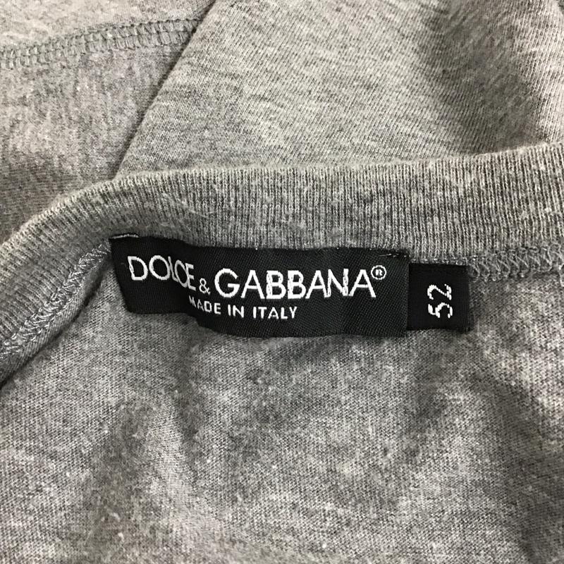 ドルチェアンドガッバーナ DOLCE&GABBANA Tシャツ 半袖 半袖カットソー プリントTシャツ クルーネックカットソー diabolik プリント 灰 / グレー /  メンズ USED 古着 中古 10127826