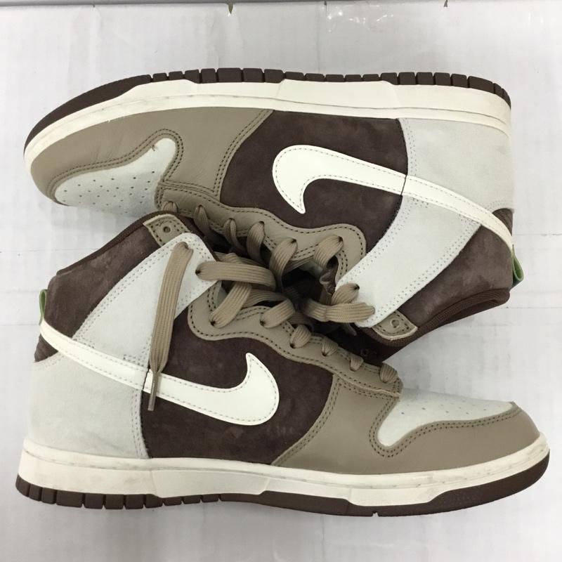 ナイキ NIKE スニーカー スニーカー DH5348-100 DUNK HI RETRO PREMIUM 26.5cm 箱有 26.5cm ロゴ、文字 ダークブラウン / ダークブラウン / X 茶 / ブラウン / X 灰 / グレー /  メンズ USED 古着 中古 10109897
