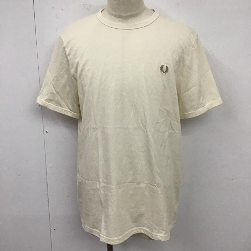 フレッドペリー FRED PERRY Tシャツ 半袖 M3519 Ringer クルーネック XL ワンポイント ベージュ / ベージュ /  メンズ USED 古着 中古 10119684