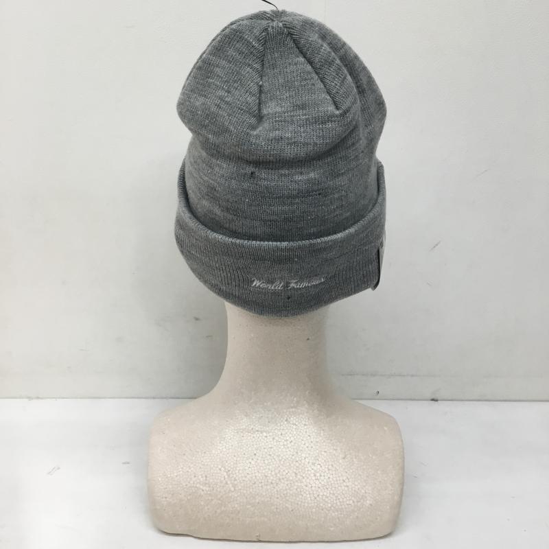 ニューエラ NEW ERA 帽子 ニット帽 supreme box logo beanie カモ ロゴ、文字 灰 / グレー /  メンズ USED 古着 中古 10138068