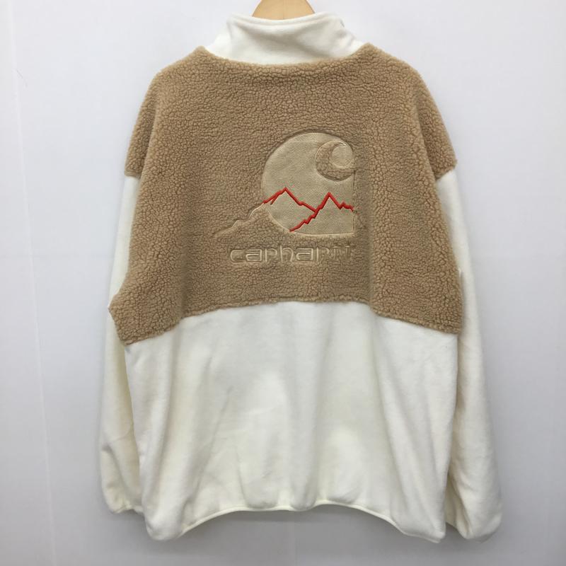 カーハート Carhartt ジャケット、上着 ジャケット、ブレザー XL ロゴ、文字 ベージュ / ベージュ / X 茶 / ブラウン /  メンズ USED 古着 中古 10137710