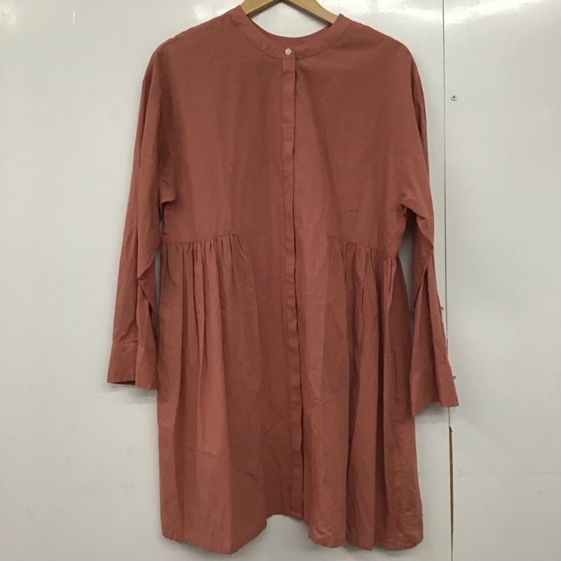 スタディオクリップ studio CLIP ワンピース ひざ丈スカート cl218008-1 長袖ブラウス シャツワンピース FREE 無地 桃 / ピンク /  レディース USED 古着 中古 10145372