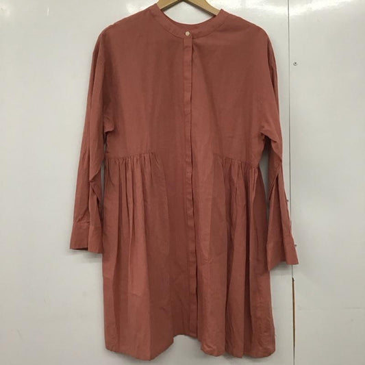 スタディオクリップ studio CLIP ワンピース ひざ丈スカート cl218008-1 長袖ブラウス シャツワンピース FREE 無地 桃 / ピンク /  レディース USED 古着 中古 10145372