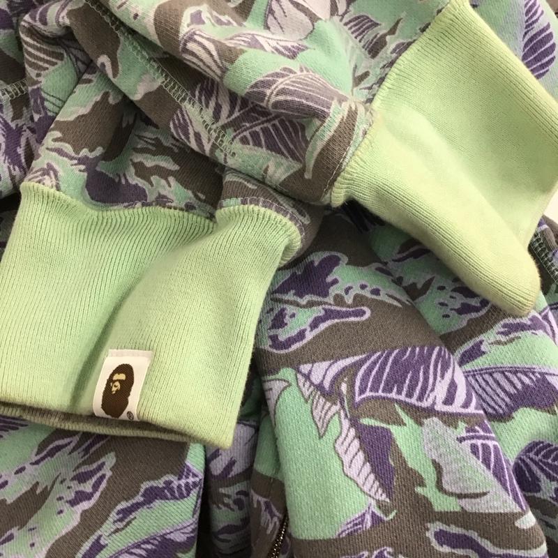 アベイシングエイプ A BATHING APE パーカー 長袖 1910-115-013 リバーシブル フルジップ リーフ XXL 総柄 マルチカラー / マルチカラー /  メンズ USED 古着 中古 10107428