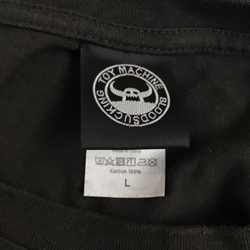 トイ マシーン TOY MACHINE カットソー 長袖 長袖カットソー クルーネックカットソー ロングスリーブカットソー プリントTシャツ L プリント 黒 / ブラック /  メンズ USED 古着 中古 10119461