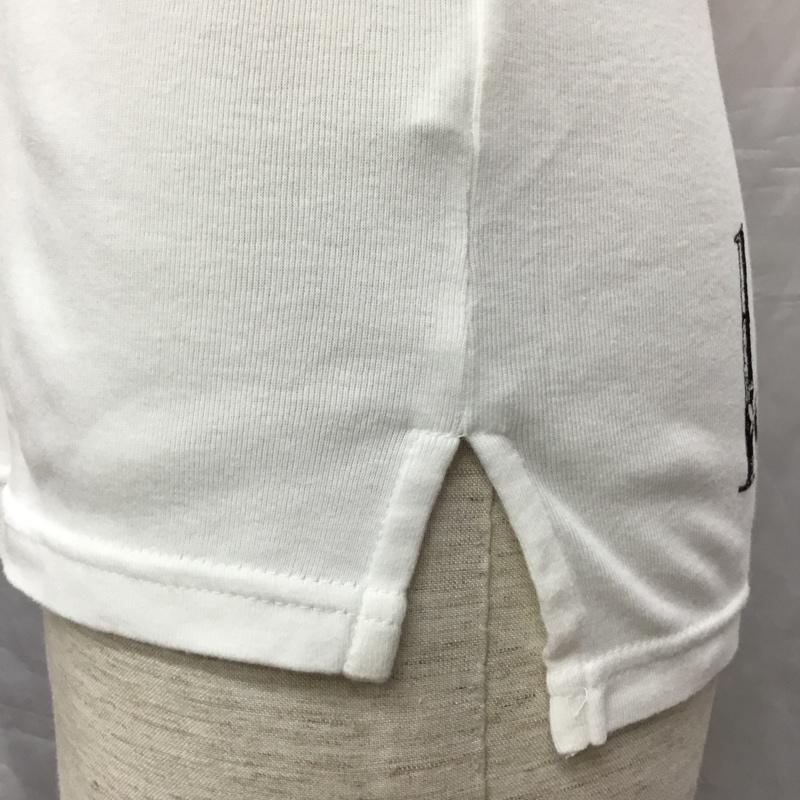 キリュウキリュウ kiryuyrik カットソー 半袖 半袖カットソー プリントTシャツ クルーネックカットソー S ロゴ、文字 白 / ホワイト /  メンズ USED 古着 中古 10120702