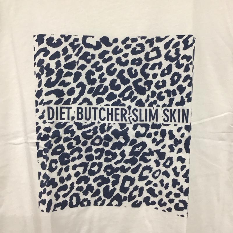 ダイエットブッチャー スリムスキン DIET BUTCHER SLIM SKIN Tシャツ 半袖 半袖カットソー プリントTシャツ クルーネックカットソー marlbord FREE プリント 白 / ホワイト /  メンズ USED 古着 中古 10148950