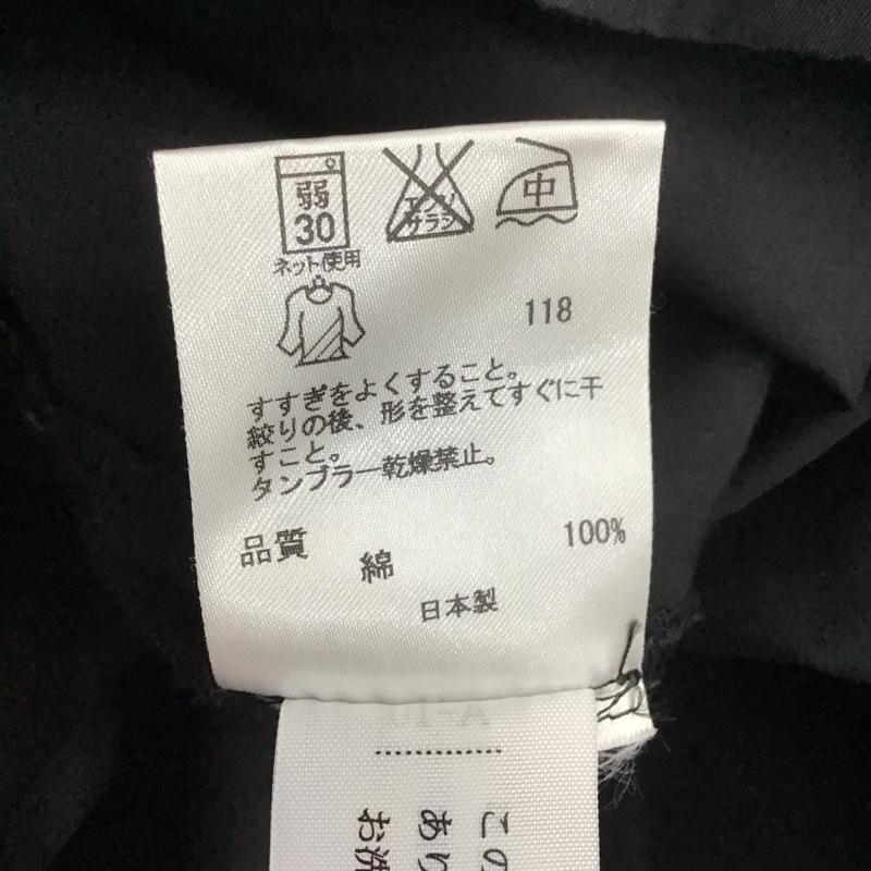 オープニング セレモニー OPENING CEREMONY シャツ、ブラウス 長袖 長袖シャツ カジュアルシャツ ノーカラーシャツ プルオーバー L 無地 黒 / ブラック /  メンズ USED 古着 中古 10111664