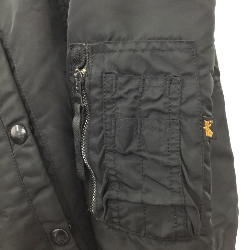 アルファインダストリー Alpha Industries ジャケット、上着 ジャンパー、ブルゾン ジップアップジャケット ジャンパー ジャケット カジュアルジャケット アウター M 無地 黒 / ブラック /  メンズ USED 古着 中古 10109979
