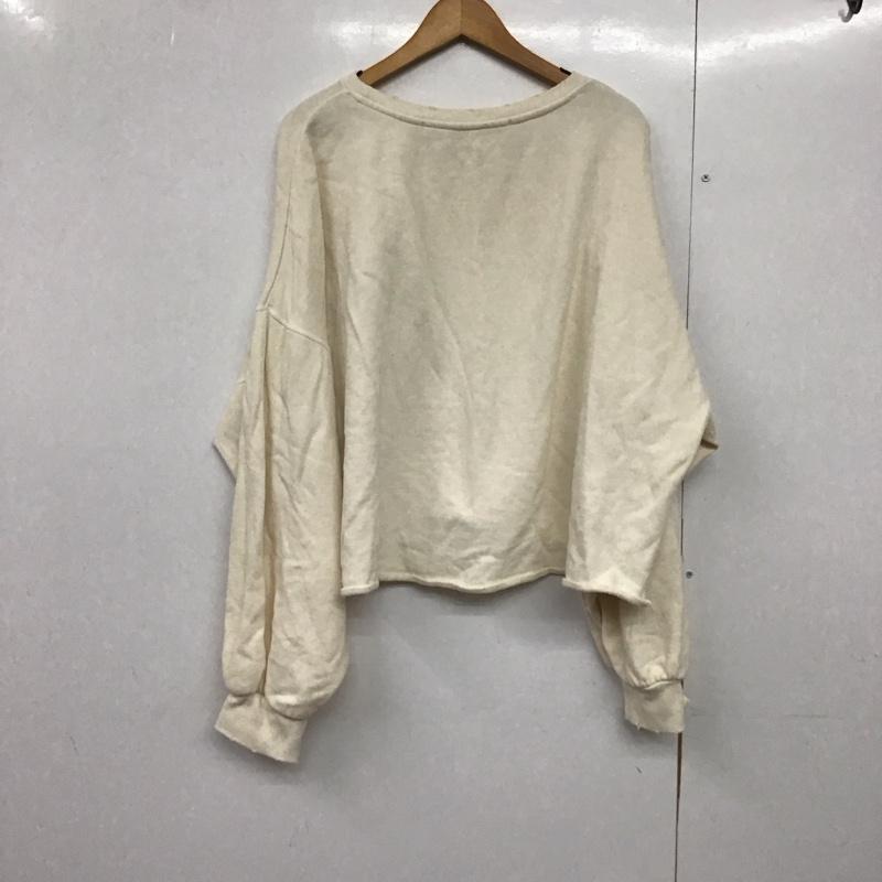 ニコアンド niko and... トレーナー 長袖 FREE  白 / ホワイト /  レディース USED 古着 中古 10141744