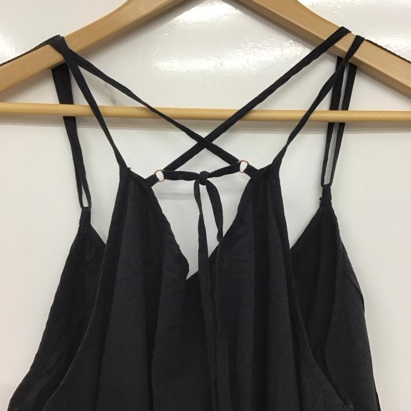フリークスストア FREAK S STORE ワンピース ロングスカート ロングワンピース ノースリーブワンピース フレアスカート FREE 無地 紺 / ネイビー /  レディース USED 古着 中古 10149097