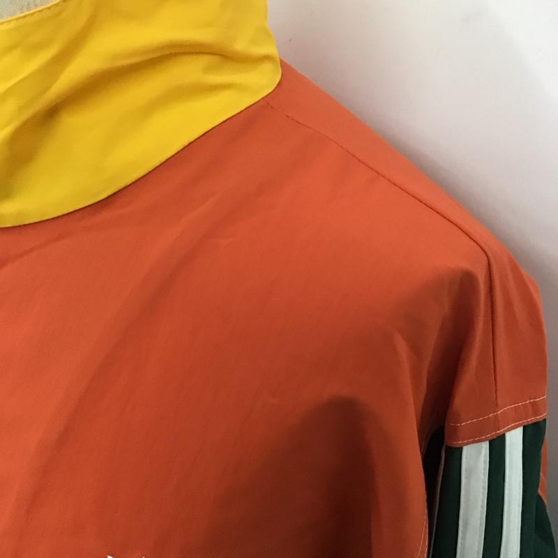 アディダス adidas ジャケット、上着 ジャンパー、ブルゾン gd2054 サマー バスケットボール ウインドトップ L 無地 黄 / イエロー / X 橙 / オレンジ / X 紺 / ネイビー / X 緑 / グリーン /  メンズ USED 古着 中古 10107828