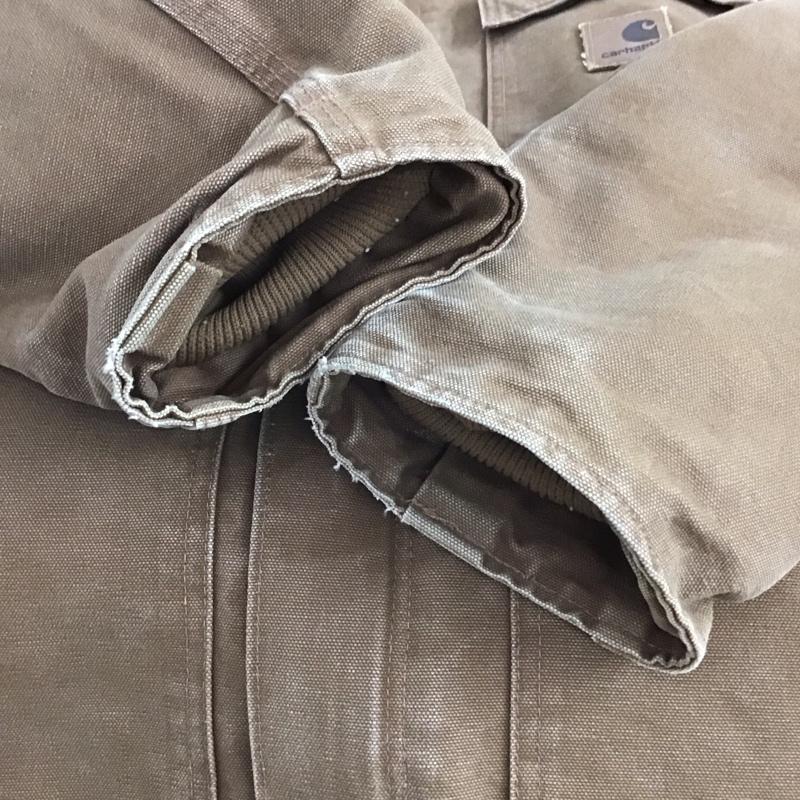 カーハート Carhartt ジャケット、上着 ジャンパー、ブルゾン ジップアップジャケット アウター 古着 カラージャケット M ロゴ、文字 茶 / ブラウン /  メンズ USED 古着 中古 10148154
