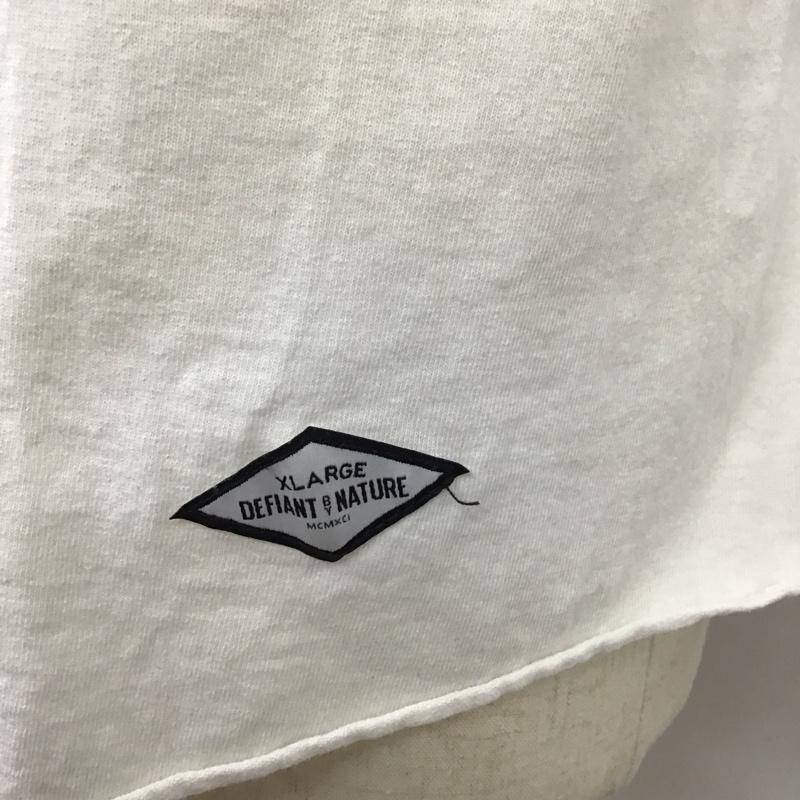 エクストララージ XLARGE カットソー 七分袖 KILLFORNIA ラグランカットソー バックプリント XL ロゴ、文字 黒 / ブラック / X 白 / ホワイト /  メンズ USED 古着 中古 10119829