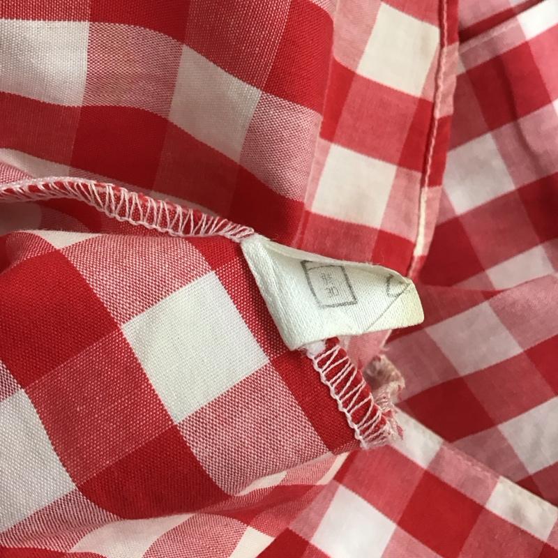 クリームソーダ CREAMSODA シャツ、ブラウス 半袖 ボタンダウン 胸ポケット チェック 白 / ホワイト / X 赤 / レッド /  メンズ USED 古着 中古 10113080