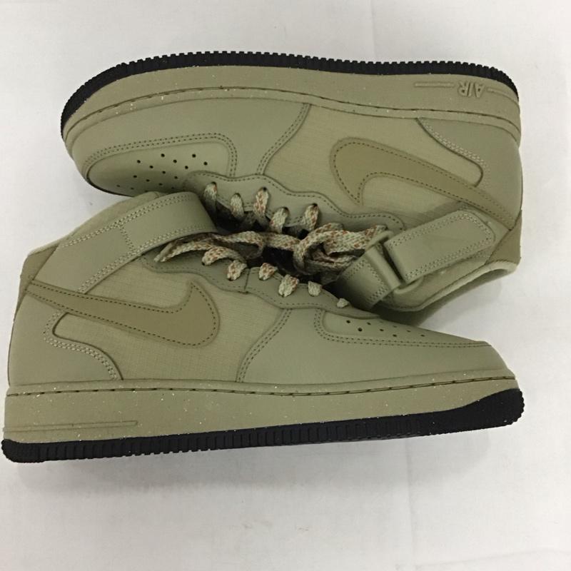ナイキ NIKE スニーカー スニーカー FB8881 200 AIR FORCE 1 MID 07 26cm 箱有 26.0cm ロゴ、文字 カーキ / カーキ /  メンズ USED 古着 中古 10132474
