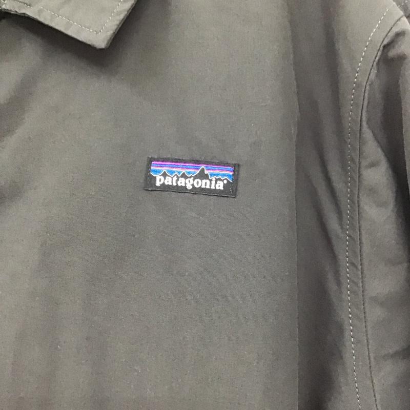 パタゴニア patagonia ジャケット、上着 ジャケット、ブレザー ナイロンジャケット カジュアルジャケット アウター L ロゴ、文字 黒 / ブラック /  メンズ USED 古着 中古 10129604