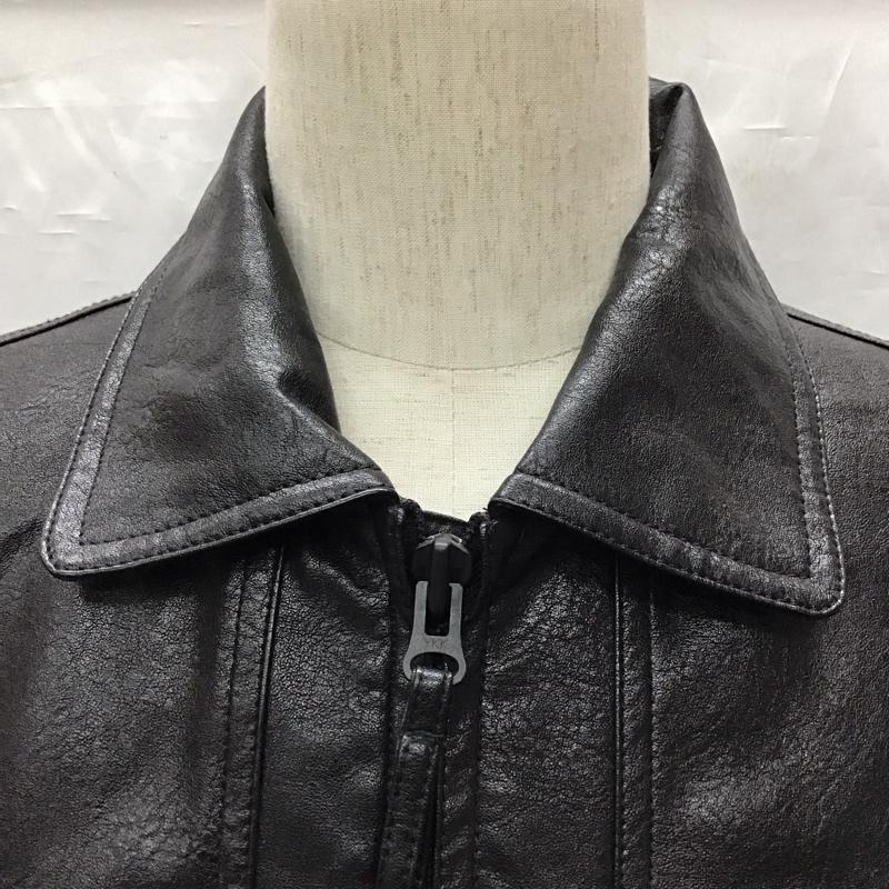 フリークスストア FREAK S STORE ジャケット、上着 ジャケット、ブレザー ジップアップジャケット ジャンパー フェイクレザージャケット カジュアルジャケット アウター M 無地 黒 / ブラック /  メンズ USED 古着 中古 10121442