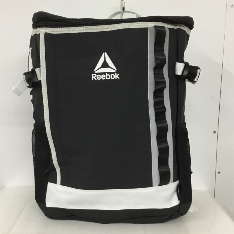 リーボック Reebok リュックサック、デイパック リュックサック、デイバッグ ARB1019 撥水BOXバックパック スクエア タグ付き ロゴ、文字 黒 / ブラック / X 白 / ホワイト /  メンズ USED 古着 中古 10131731