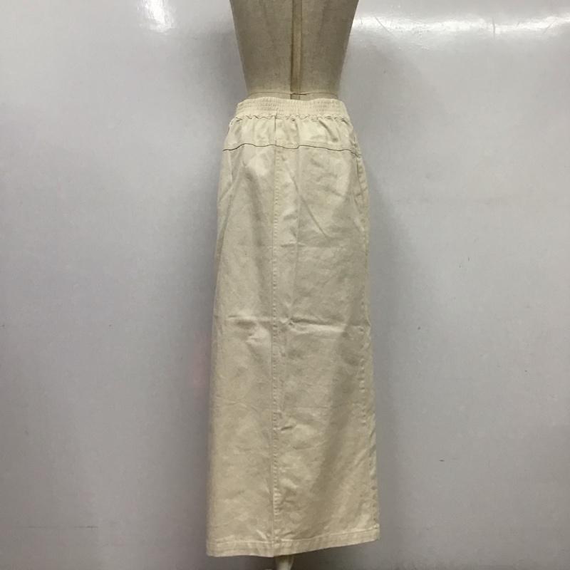 ヌナ NEUNA スカート ロングスカート ロングスカート デニムスカート 巻きスカート M 無地 白 / ホワイト /  レディース USED 古着 中古 10125156