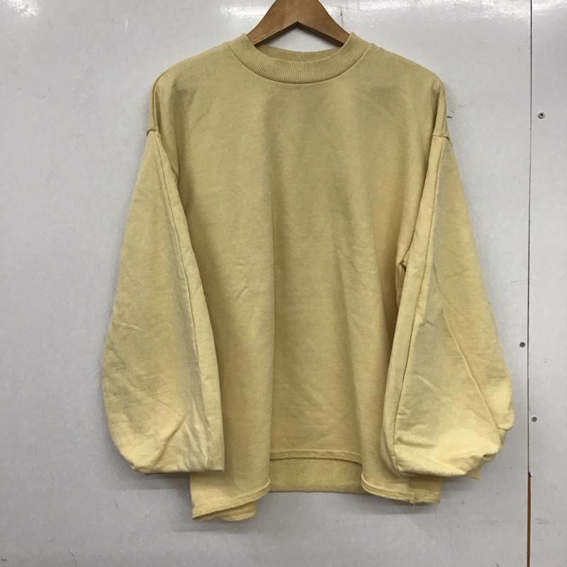 ザラ ZARA トレーナー 長袖 S 無地 黄 / イエロー /  レディース USED 古着 中古 10136873