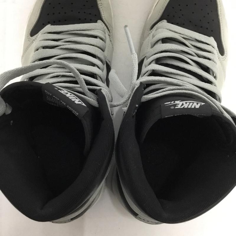 ナイキ NIKE スニーカー スニーカー 55588-035 AIR JORDAN 1 RETRO HIGH OG 27.5cm 27.5cm ロゴ、文字 黒 / ブラック / X 灰 / グレー /  メンズ USED 古着 中古 10149891
