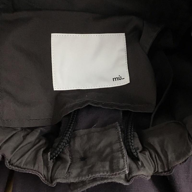 ムー mù_ パンツ ワークパンツ、ペインターパンツ pleated cergo trousers ワイドパンツ カーゴパンツ 無地 ダークグレー / ダークグレー /  メンズ USED 古着 中古 10149541