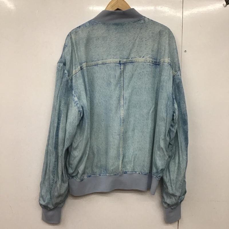 ディーゼル DIESEL ジャケット、上着 ジャケット、ブレザー ジップアップジャケット アウター ノーカラージャケット 無地 水色 / ライトブルー /  メンズ USED 古着 中古 10141802