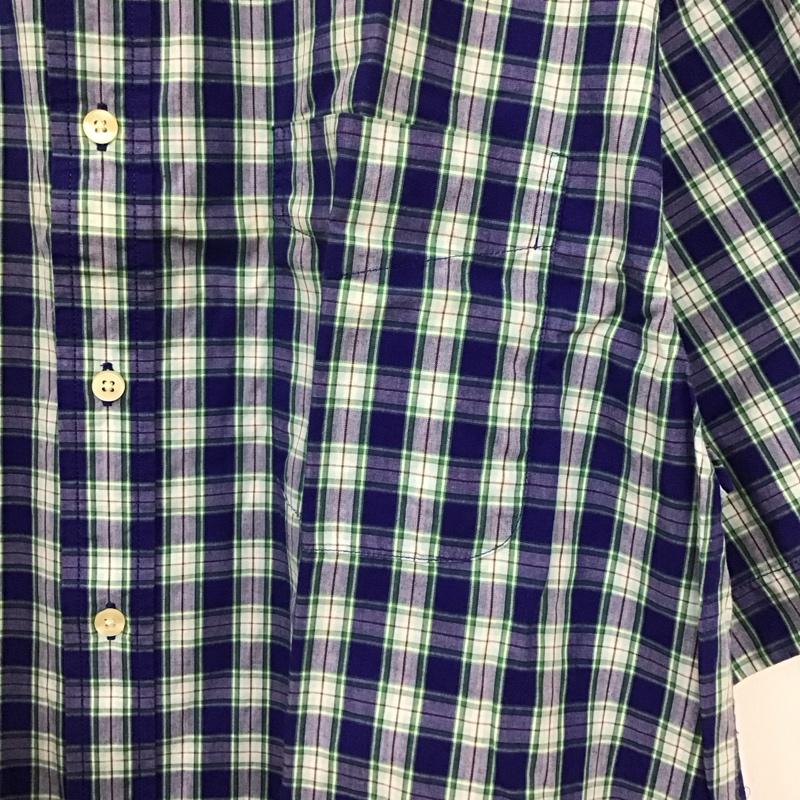 ギャップ GAP シャツ、ブラウス 半袖 半袖シャツ チェックシャツ ボタンダウンシャツ L チェック マルチカラー / マルチカラー /  メンズ USED 古着 中古 10129240