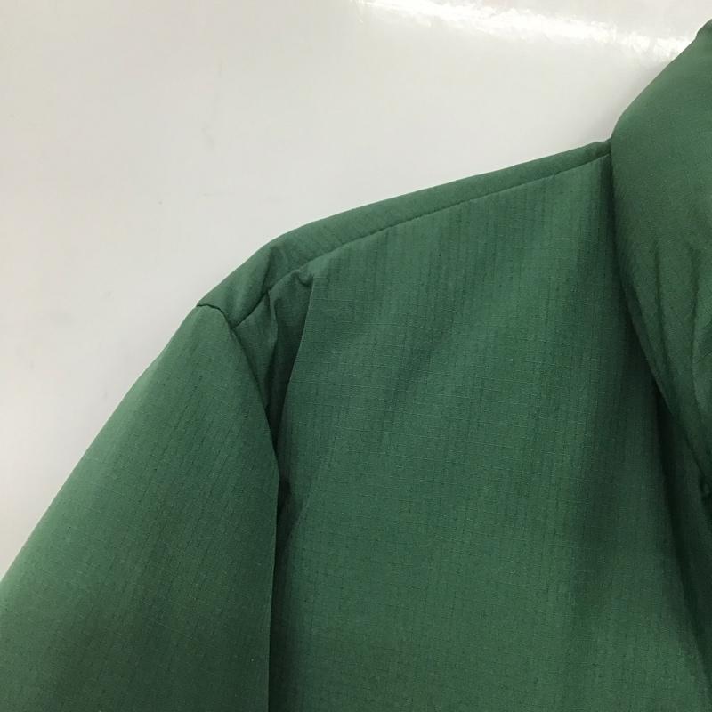 ザラ ZARA ジャケット、上着 ジャンパー、ブルゾン ジップアップジャケット ナイロンジャケット アウター ダウンジャケット S ロゴ、文字 緑 / グリーン /  メンズ USED 古着 中古 10144288