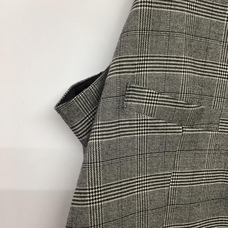 ギャングスタービル GANGSTERVILLE ベスト ベスト ベスト ノースリーブカットソー 前ボタン M チェック 灰 / グレー /  メンズ USED 古着 中古 10141961