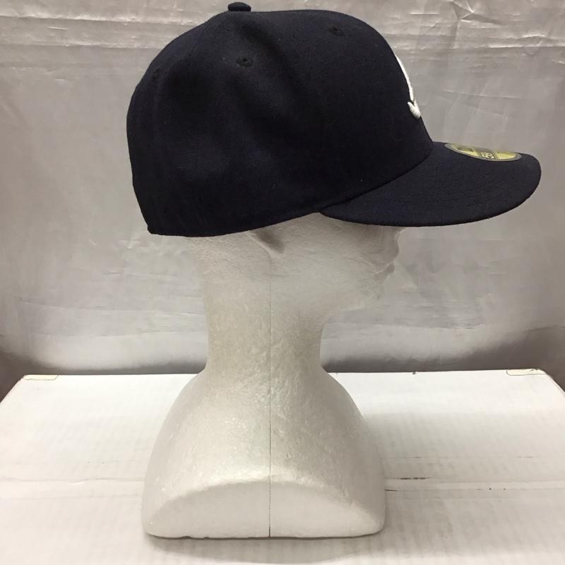 ニューエラ NEW ERA 帽子 キャップ 59FIFTY MLBオンフィールド アトランタ ブレーブス ロード ロゴ、文字 紺 / ネイビー /  メンズ USED 古着 中古 10117956