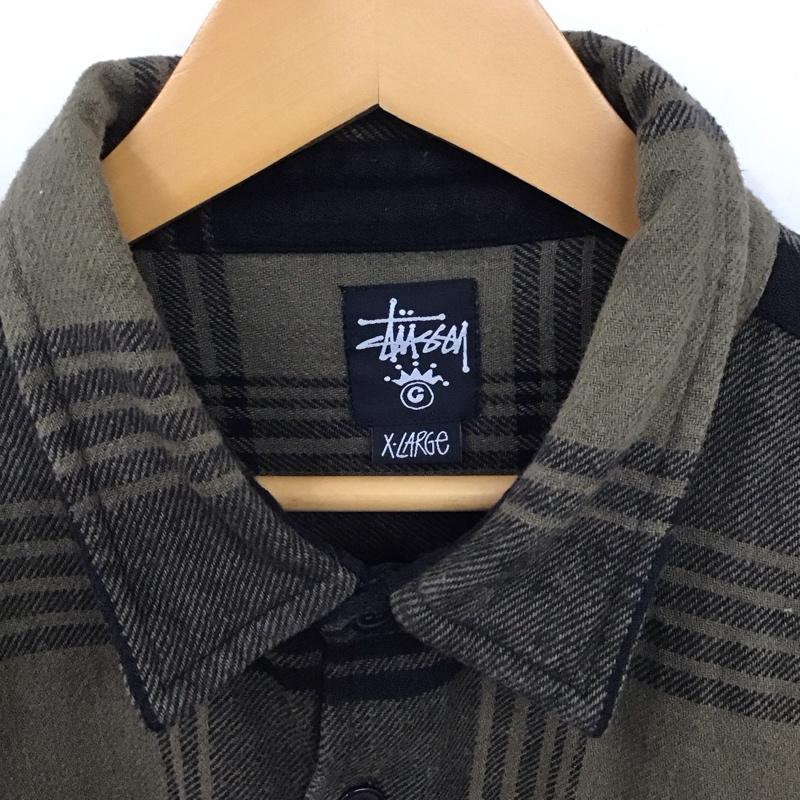 ステューシー STUSSY シャツ、ブラウス 長袖 長袖シャツ チェックシャツ カラーシャツ XL チェック マルチカラー / マルチカラー /  メンズ USED 古着 中古 10130734