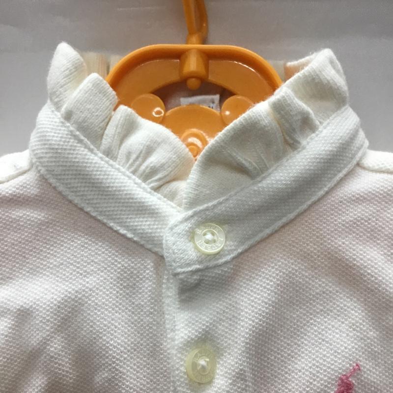 ラルフローレン RALPHLAUREN ワンピース ミニスカート 6M 無地 白 / ホワイト /  ガールズ USED 古着 中古 10110561
