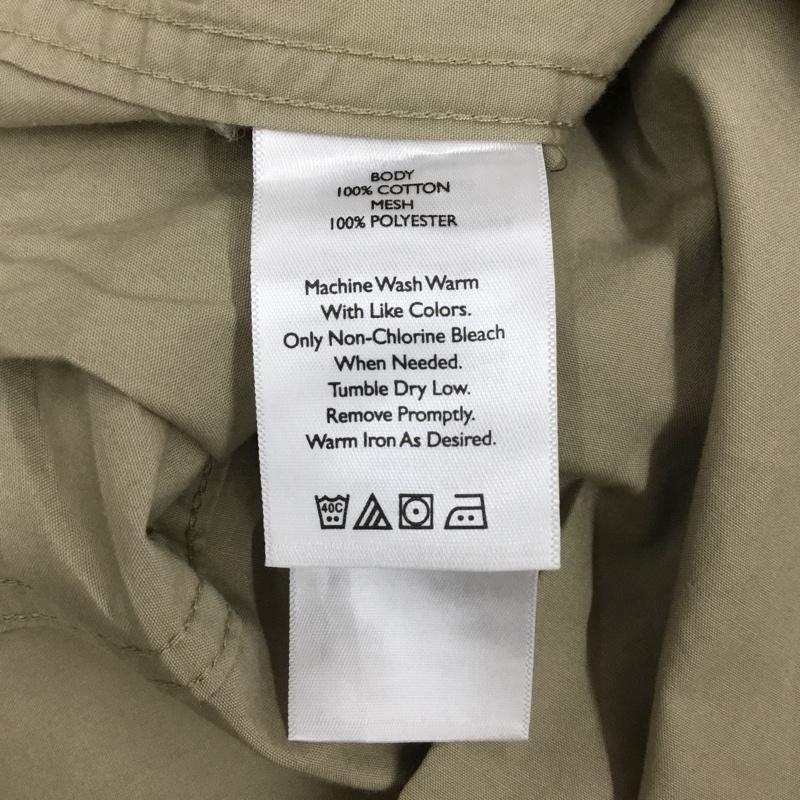 エディーバウアー Eddie Bauer シャツ、ブラウス 半袖 タグ付き ミリタリーシャツ S 無地 ベージュ / ベージュ /  メンズ USED 古着 中古 10112868