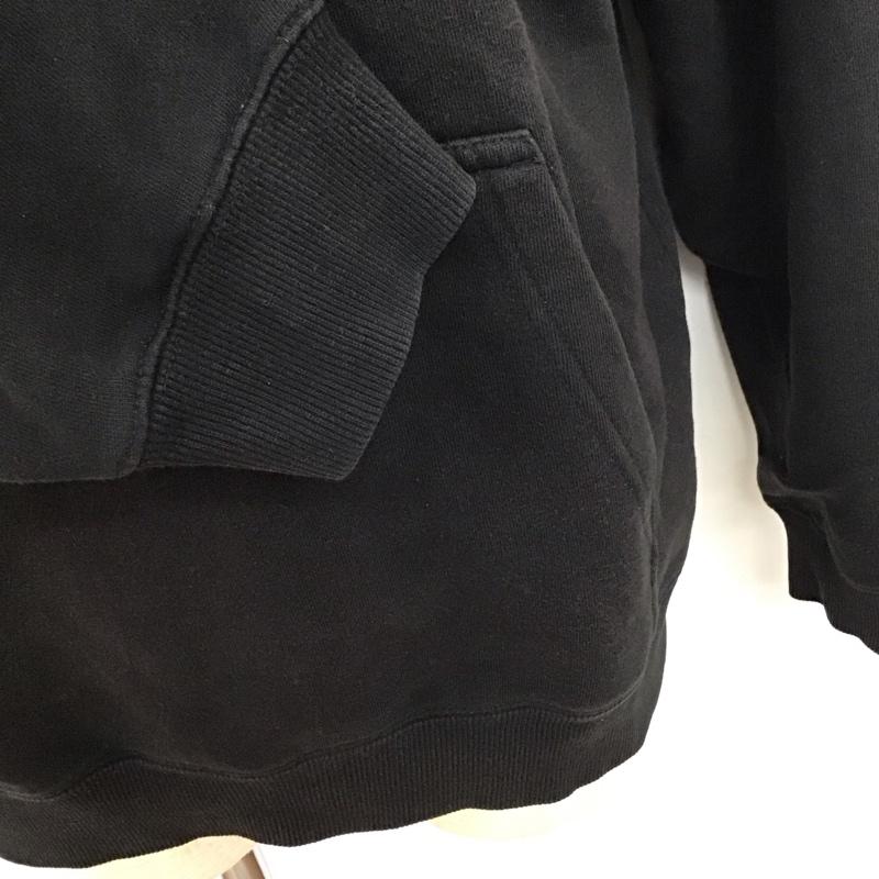ステューシー STUSSY パーカー 長袖 長袖パーカー フード付きパーカー プリントスウェット トレーナー L ロゴ、文字 黒 / ブラック /  メンズ USED 古着 中古 10117654