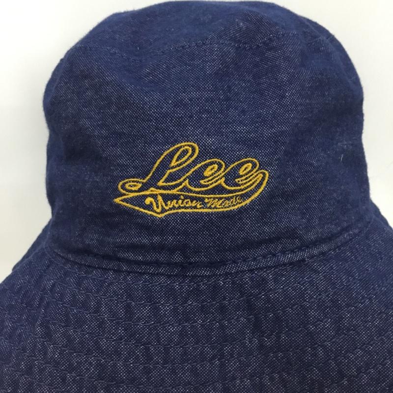 リー Lee 帽子 ハット LEE153914 バケットハット デニム タグ付き FREE ロゴ、文字 紺 / ネイビー /  メンズ USED 古着 中古 10131598