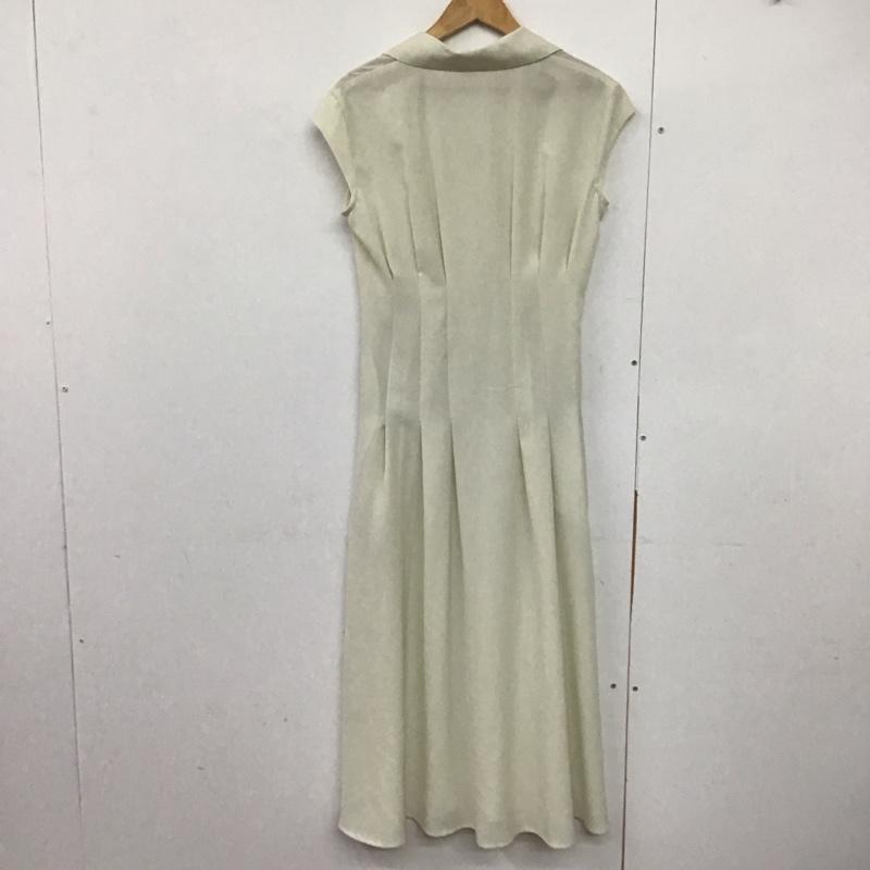 マウジー MOUSSY ワンピース ロングスカート 010FSS30-2020 WAIST TUCK SHIRT DRESS フレンチスリーブ 襟付き 1 無地 オフホワイト / オフホワイト /  レディース USED 古着 中古 10142267