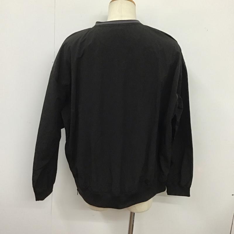 ラファイエット Lafayette カットソー 長袖 長袖カットソー Vネックカットソー ナイロンジャケット プルオーバー L ロゴ、文字 黒 / ブラック /  メンズ USED 古着 中古 10126226
