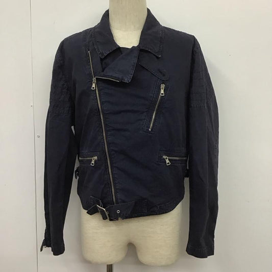 アルマーニジーンズ ARMANI JEANS ジャケット、上着 ジャケット、ブレザー ジップアップジャケット ジャンパー コットンライダースジャケット カジュアルジャケット 無地 紺 / ネイビー /  メンズ USED 古着 中古 10106314