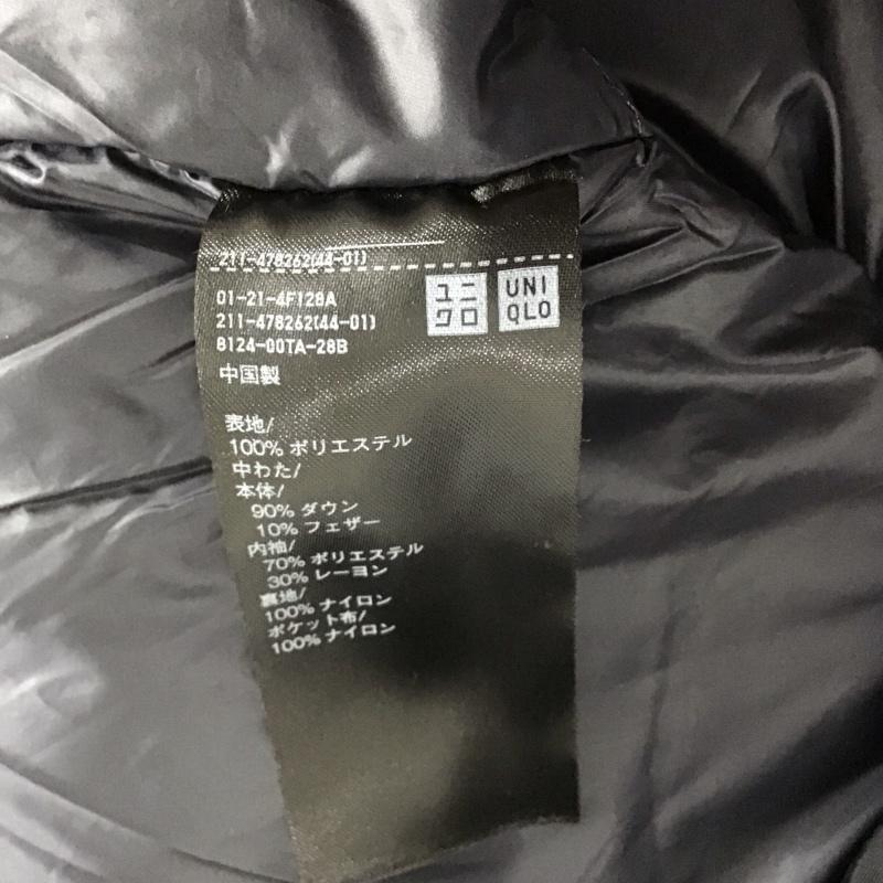 ユニクロ UNIQLO ジャケット、上着 ダウンジャケット ジップアップダウンジャケット アウター M 無地 黒 / ブラック /  レディース USED 古着 中古 10147223