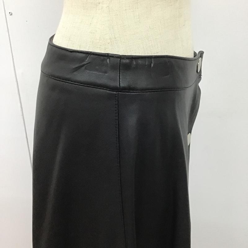ザラベーシック ZARA BASIC スカート ひざ丈スカート S 無地 黒 / ブラック /  レディース USED 古着 中古 10106135