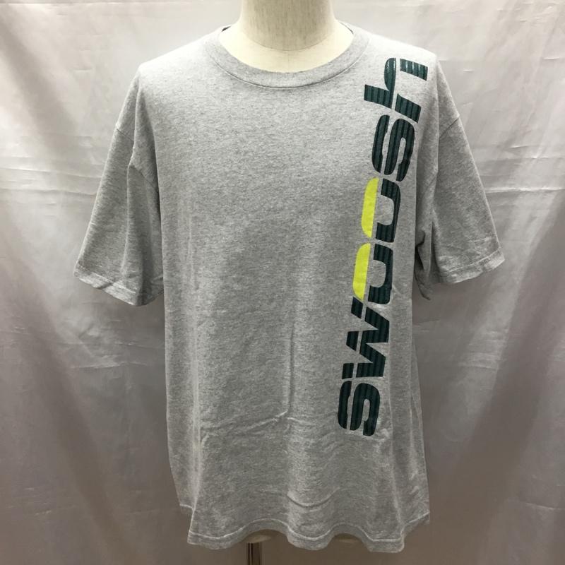 ナイキ NIKE Tシャツ 半袖 半袖カットソー プリントTシャツ クルーネックカットソー 90s M プリント 灰 / グレー /  メンズ USED 古着 中古 10116842
